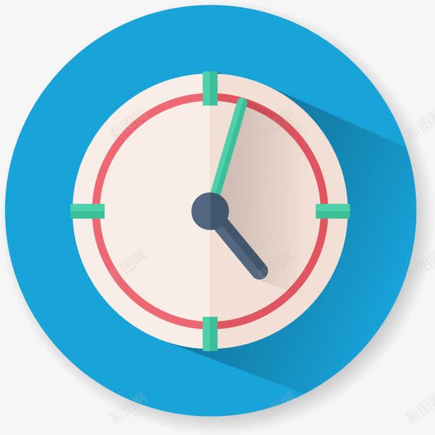 时间钟表iconnice标图标png_新图网 https://ixintu.com UI设计 iconnice 彩色 时钟 时间按钮 时间盘 立体按钮
