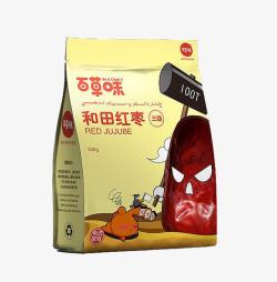 袋表情的红枣食品包装自立袋高清图片