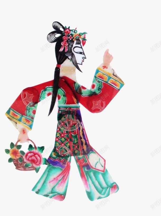 红色皮影人物png免抠素材_新图网 https://ixintu.com 传统文化 剪纸 彩色 皮影戏