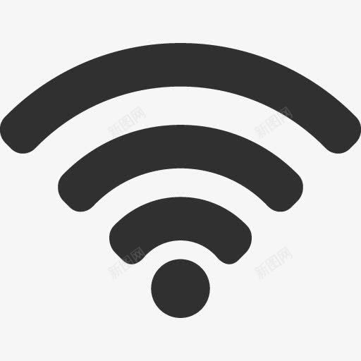 WiFi图标黑色图标png_新图网 https://ixintu.com wifi 图标 黑色