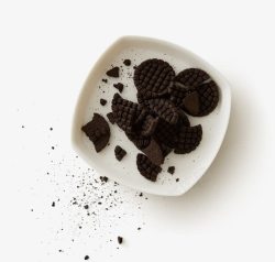 黑色详情页黑色巧克力饼干详情页高清图片