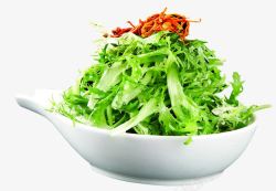 凉菜蔬菜开胃小凉菜虫草花拌苦菊高清图片