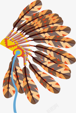 印第安羽毛头饰羽毛头饰高清图片