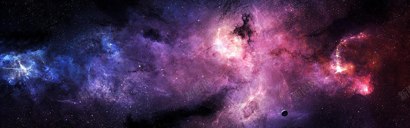紫色星云背景jpg设计背景_新图网 https://ixintu.com 商务 太空 宇宙 星云 星海 星空 星系 星际 海报banner 科幻 科技 紫色 蓝色