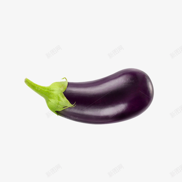 一只紫色茄子png免抠素材_新图网 https://ixintu.com 一只茄子 紫皮茄子 紫色的 紫色茄子 绿叶子 绿色的 绿色蔬菜 茄子蔬菜