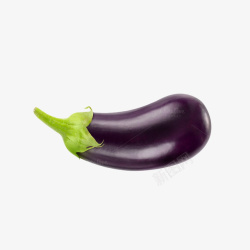 紫色蔬菜一只紫色茄子高清图片