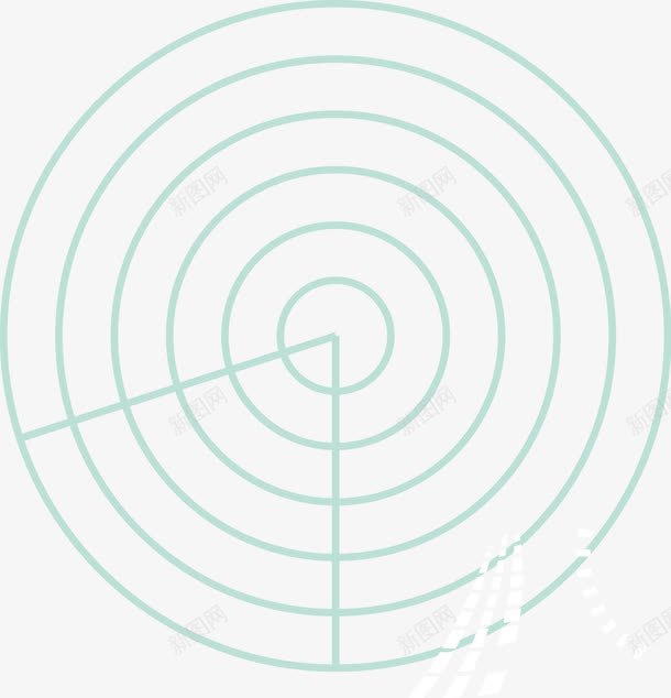 雷达png免抠素材_新图网 https://ixintu.com 线条 雷达