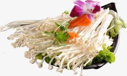 菌类火锅金针菇高清图片