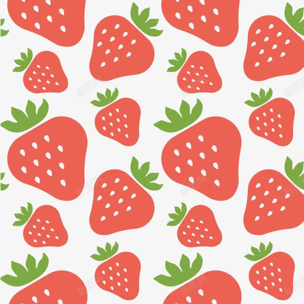 草莓底纹png免抠素材_新图网 https://ixintu.com 平铺底纹 水果 背景图案 草莓
