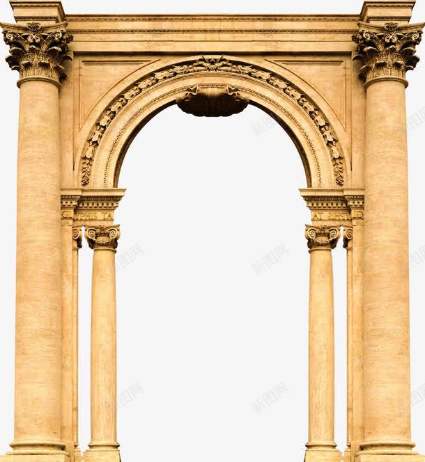 欧式雕塑建筑png免抠素材_新图网 https://ixintu.com 古代牌楼 希腊 建筑 欧式 门楼 雕塑