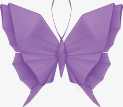 手工折纸蝴蝶矢量图高清图片