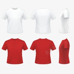 白色的T恤图像衣服元素高清图片
