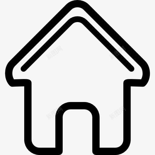 家的轮廓图标png_新图网 https://ixintu.com 勾勒出轮廓 家居 建筑 房屋 界面 网站建设