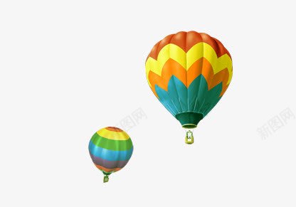 热气球两个热气球png免抠素材_新图网 https://ixintu.com 两个 热气球