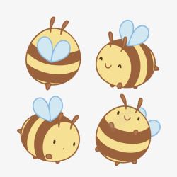 勤劳的蜜蜂卡通小蜜蜂高清图片