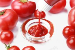 美味的农作物美味的西红柿番茄酱高清图片