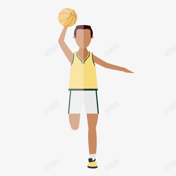 打篮球的黑人少年矢量图ai免抠素材_新图网 https://ixintu.com 人物 体育项目 卡通人物 插画 篮球 运动健身 青春 青春活力的学生 矢量图