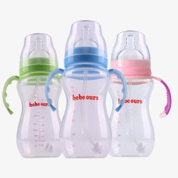 塑料奶瓶bebeours奶瓶高清图片