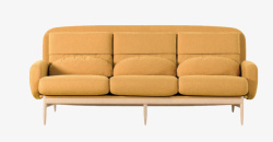 简约柔软保暖浅棕色的舒适沙发高清图片