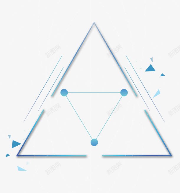 几何三角png免抠素材_新图网 https://ixintu.com 三角 几何 几何不规则图形 抽象 框 渐变 炫彩 线条
