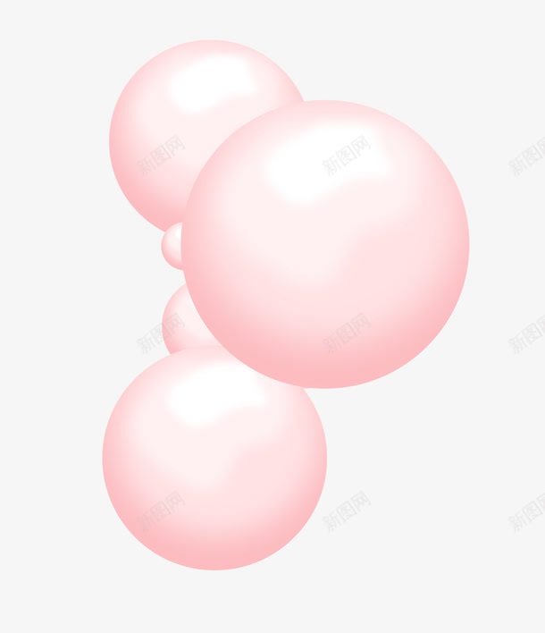 粉色气球泡泡png免抠素材_新图网 https://ixintu.com 气球 泡泡 粉色 素材 装饰