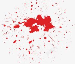 飞溅的血迹笔刷一片血液高清图片