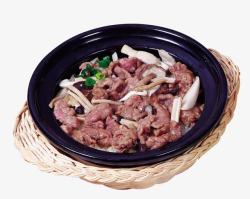 杂菇牛肉煲仔饭素材