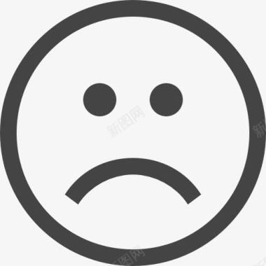 皱眉的脸图标图标
