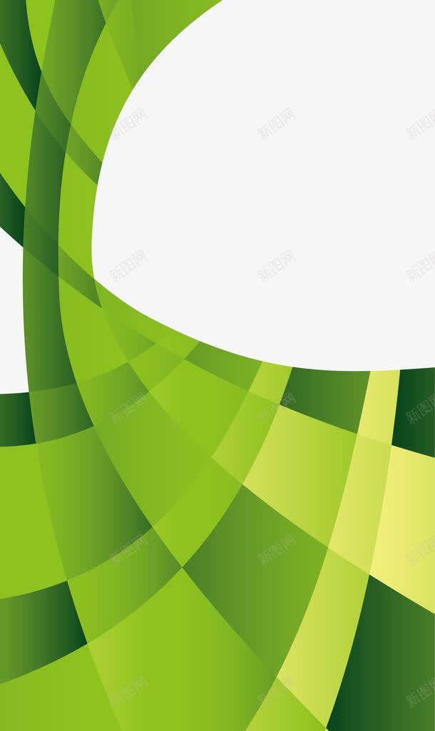 绿色组合背景png免抠素材_新图网 https://ixintu.com 不规则弧形 渐变花纹 简约线条 组合弧形 绿色背景 边框纹理