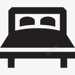 卧室床素材双人大床图标高清图片