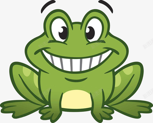 微笑牛蛙png免抠素材_新图网 https://ixintu.com 卡通牛蛙 可爱牛蛙 呲牙牛蛙 图案 手绘牛蛙 牛蛙 窃喜表情 绿色牛蛙