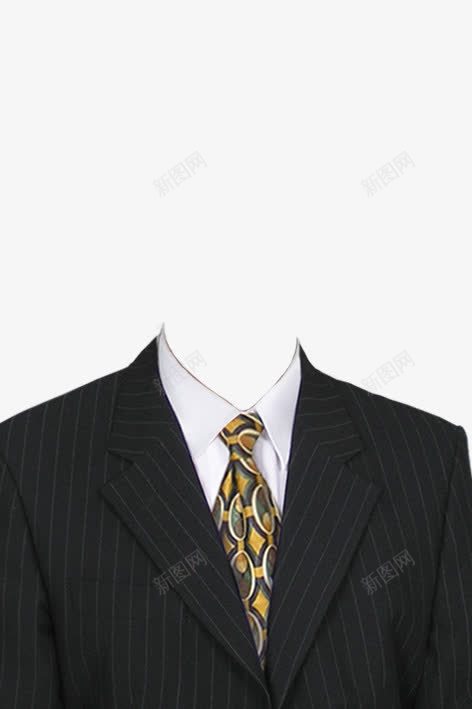 com 男装 衣服 西装 证件照服装 证件照衣服模板 领带 黑色