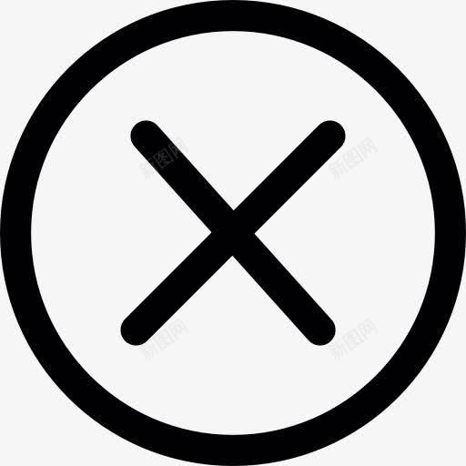 关闭按钮图标png_新图网 https://ixintu.com 关闭 取消 多媒体选项 字母X 接近 控制