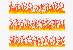 烟雾字母创意红色长条火焰高清图片