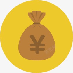 装钱的袋子钱袋子图标高清图片