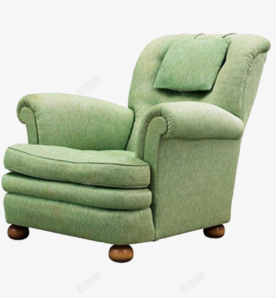 产品实物绿色沙发png免抠素材_新图网 https://ixintu.com 个性 创新 单人沙发 家具装饰 家居 时尚 沙发 舒服 设计