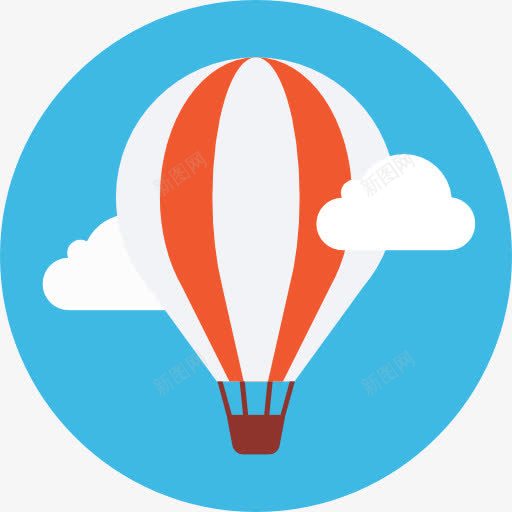 热气球图标png_新图网 https://ixintu.com 旅游 热气球飞行 运输