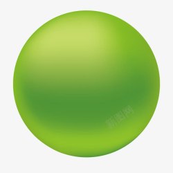 立体圆体绿色创意五彩球高清图片