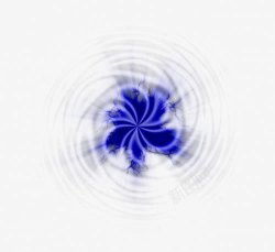 蓝色漩涡波点风扇花瓣漩涡高清图片