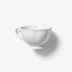 杯子包装白色陶瓷碗高清图片