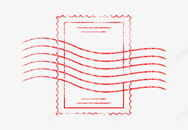 邮票红色装饰图案png免抠素材_新图网 https://ixintu.com 印章 标签 红色 装饰 邮戳 邮票 邮票红色