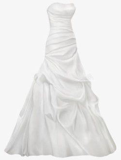 高贵礼服裙白色礼服裙子高清图片