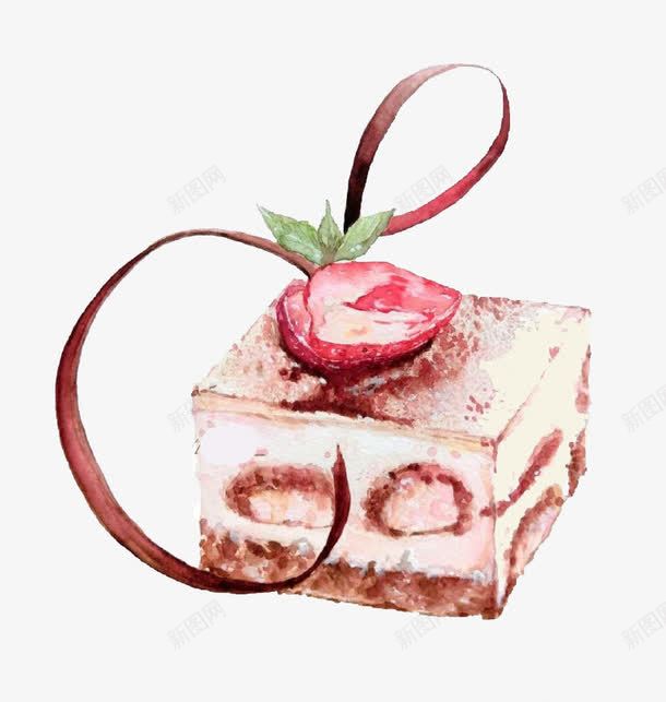卡通草莓蛋糕png免抠素材_新图网 https://ixintu.com 提拉米苏 港式甜品 甜品 草莓 蛋糕