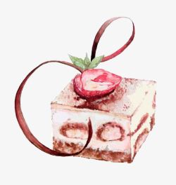 港式甜品大图卡通草莓蛋糕高清图片