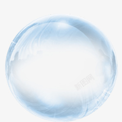 节日透明蓝光气泡素材
