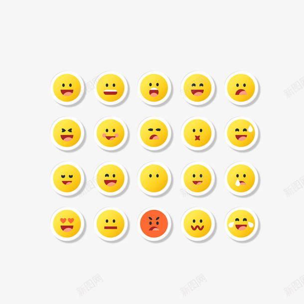 EMOJI简约贴纸笑脸表情包矢量图ai免抠素材_新图网 https://ixintu.com EMOJI 卡通 圆脸 矢量EMOJI 笑脸 笑脸表情包 简洁 简约 表情包 贴纸 矢量图