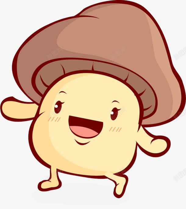 卡通蘑菇png免抠素材_新图网 https://ixintu.com Q版 植物 蔬菜 蘑菇 蘑菇小人