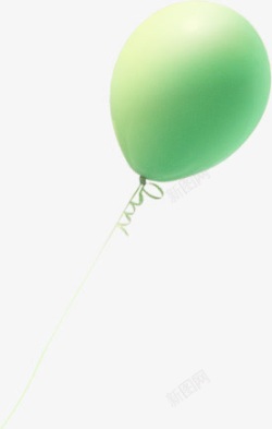 气球绿色气球立体气球素材