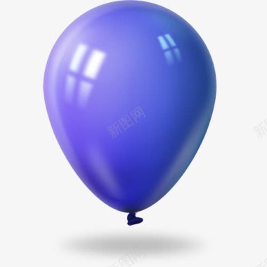 五彩缤纷的气球蓝色气球图标图标