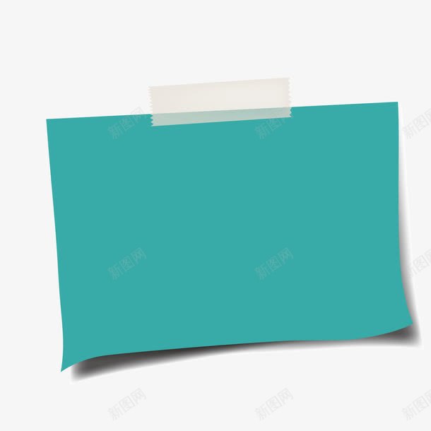蓝色矩形便签透明胶带png免抠素材_新图网 https://ixintu.com 便签 矩形 胶带 胶带贴纸 蓝色 透明